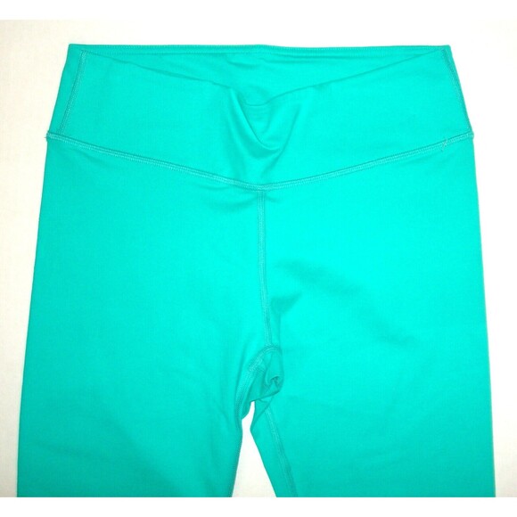 New Fabletics Womens Leggings Teal Green S High Waist PowerHold Yoga Run UPF - Picture 2 of 4
